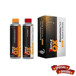 Triple QX 542777223 Emissions Pack Restore & Renew Diesel Fuel System 2x300ml