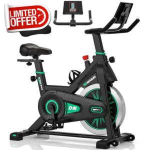 DMASUN Exercise Bike Professional with Large Tablet Holder & Comfortable Seat