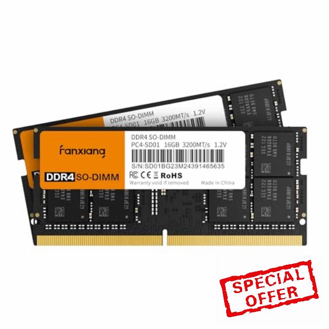 fanxiang SODIMM DDR4 RAM 64GB (2X32GB) 3200MHz CL22 1.2V