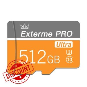 512GB Micro SD Card 512GB TF CARD FOR GOPRO with Adapter Class 10 High Speed Memory Card For Camera Smartphone