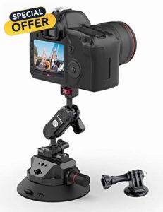 ULANZI SC-02 4.5" Camera Car Suction Cup Mount for GoPro