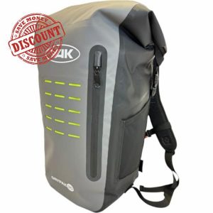 Yak Kayak & Kayaking - Drypak 30L 30 Litre Capacity Backpack - Grey - Unisex - Contoured back panel for comfo