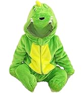 Wifgmjy Baby Snowsuit Fleece Baby Hooded Romper Snowsuit Cartoon Jumpsuit Outfits Newborn Warm Ho...