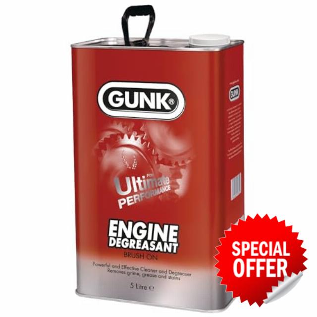 Granville – Gunk Engine Degreasant – 5L | High-Strength Degreaser – Water Soluble Cleaner for Automotive – Industrial & Agricultural Use | Renowned Gunk Formula for Stubborn Grease & Grime