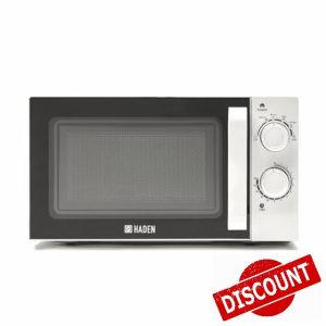 Haden 20L White Microwave - 800W Compact Countertop Microwave Oven with 6 Power Levels