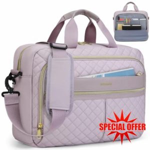 IGOLUMON 15.6 Inch Laptop Bag for Women Messenger Bag Work Bags for Women Computer Bag Laptop Briefcase for Business Office College Travel