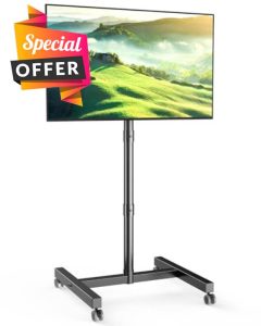 FORGING MOUNT Mobile TV Stand on Wheels for 23-60 Inch TVs