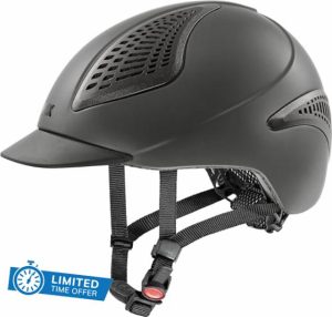 uvex exxential III - lightweight unisex riding helmet - individual size adjustment - anthracite mat L-XL