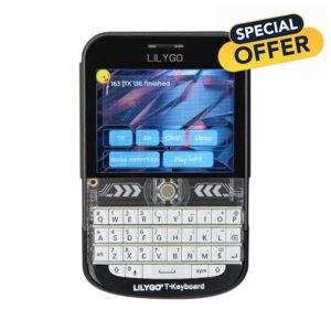 LILYGO T-Deck Plus ESP32-S3 LORA-89 SX1262 Ulbox GPS White Keyboard 2.8 Inch Touchable Display TTGO Development Board with ABS Shell Version (868 Mhz)
