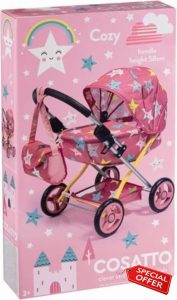 U.saf Cosatto Wonder Unicorn Rainbow Stars Doll's Pram – Where Playtime Meets Imagination in Every Magical Ride