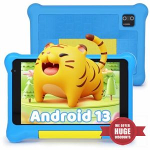 Hakaug 7 Inch Android 13 Kids Tablet 5GB RAM+32GB ROM