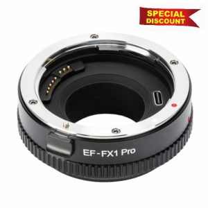 VILTROX EF-FX1 PRO Auto Focus Lens Mount Adapter Converter with Aperture Control Compatible with Canon EF/EF-S Lens to Fuji X-Mount Mirrorless Camera X-H1 X-PRO2 X-T2 X-T3 X-T1 X-T20 X-T10 X-E2 X-E1