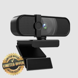 INDOTEAM 4k Webcam for PC with Microphone – 4K Ultra HD Web Cam USB Camera for PC Laptop Mac – Webcam with Microphone and Privacy Cover – Plug and Play HD Webcam 4K Web Camera for Laptop PC Webcam