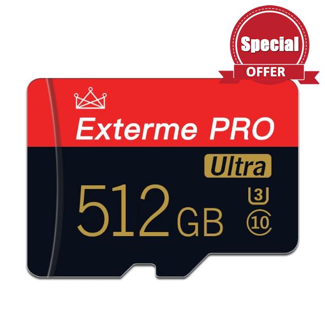 Micro SD Card 512GB MICRO SD Memory Cards with Card Adapter Class 10 512GB Micro SD Memory Cards High Speed TF Card 512GB for Smart-Phone