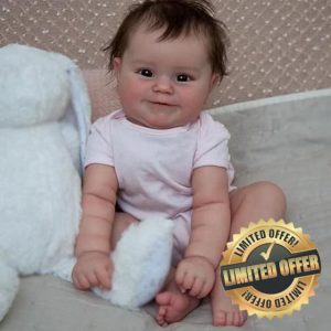 Lonian Reborn Baby Dolls 20 Inch Soft Silicone Dolls Real Looking Babies Realistic Newborn Baby Doll for Children (brown eyes)