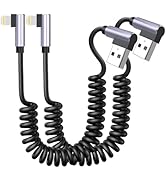Retractable iPhone Charger, 3-in-1 Multi Charging Cable, 100W Fast Charging USB-C/A to Lightning/...