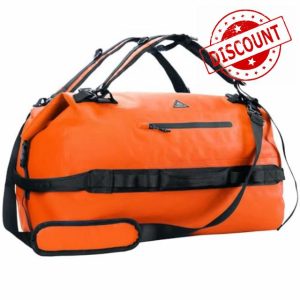 Haimont Waterproof Dry Bag 60L Roll-Top Duffle Backpack with Adjustable Style Straps for Canoeing