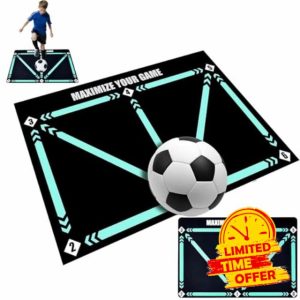 Fpro Football Training Mat Football Skill Mat For Kid Large Fpro Football Mastery Mat Football Mat Training Soccer Training Sports Props Pads Football Mat Child's Soccer Mat 35.4l X 23.6"W