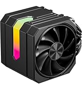 upHere gaming up2K6 Black CPU Air Cooler, Dual-Tower 6×Ф6mm Heatpipes CPU Cooler, Dual PWM 120mm ...