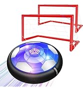 Ancesfun Kids Toys Hover Football Set, Rechargeable Hover Ball Gift with Colorful LED Lights & Pr...