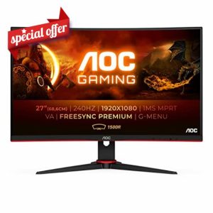 AOC Gaming C27G2ZE - 27 Inch FHD Curved Monitor