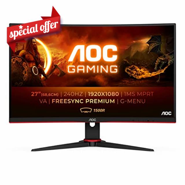 AOC Gaming C27G2ZE - 27 Inch FHD Curved Monitor