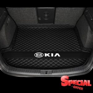 Tailored Car Boot Mat for KIA Sportage 2018-2024 | Leather Rear Trunk Liner with Raised Edges | All Weather Cargo Tray | Floor Guard Cover | Waterproof Protector Carpet