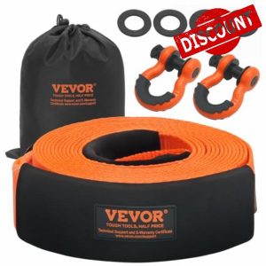 VEVOR Heavy Duty Tow Strap Recovery Kit 3" x 30 ft (MBS-36