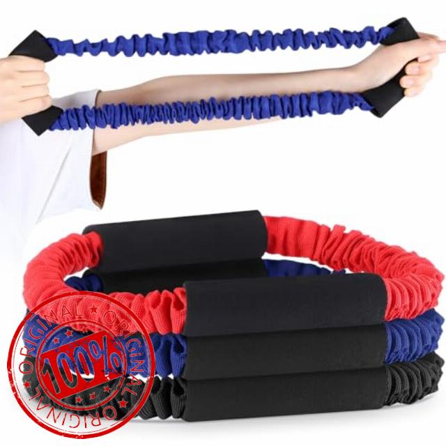 RoundFunny 3 Pcs Archery Bow Strength Trainer 30 40 50 Lbs Arm Strength Exercise Band Rubber Stretch Bands Archery Accessories for Archery Bow Practice Shooting Accessories