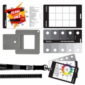 Artist Viewfinder and Color Checker Passport with Lanyard (Measures up to 31") – Pocket Color Wheel