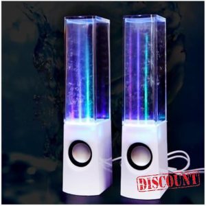 Gikfun USB 7 Colour LED Water Speaker with Dancing Fountain Light Show Sound Effect Speaker for Computer