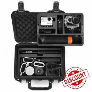 LEKUFEE Travel Waterproof Hard Case Compatible with Insta360 GO 3S / Insta360 GO 3 Vlogging Camera and Accessories(Case Only)