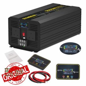 SL Euthtion 5000W/10000W(Peak) Pure Sine Wave Duty Car Power Inverter 50HZ 12V DC to 230/240V AC with LCD Display