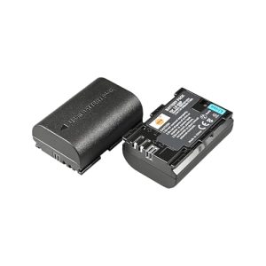 DSTE 2-Pack LP-E6P(7.4V/2400mAh) Battery Compatible for Canon EOS R5 Mark II