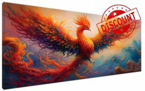 Paint by Numbers Kits for Adults Phoenix Paint by Numbers Kits on Colored Canvas