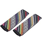 INFINAUTO 2PCS Black Faux Leather Seat Belt Cover Shoulder Pad Covers for Car Durable Material St...