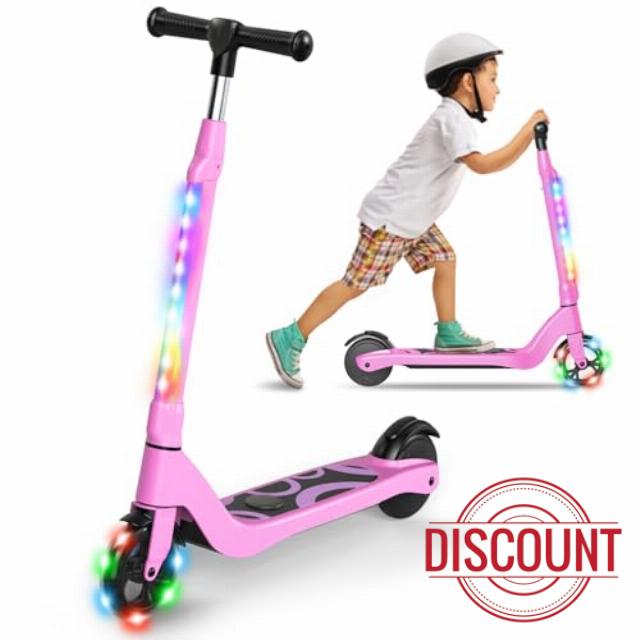 SISIGAD Electric Scooter for Kids Ages 6-12