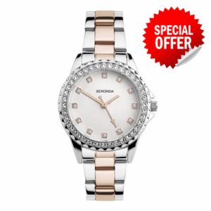 Sekonda Elizabeth Women's Quartz Watch 33mm with Stone Set Case