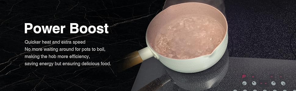 This induction hob is with 4 cooking zones