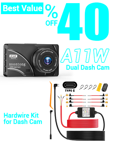 dashcam for cars front and rear