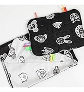 Viculii Double Sided Baby Wrap for car seat | black white constellation stars baby wrap swaddle c...