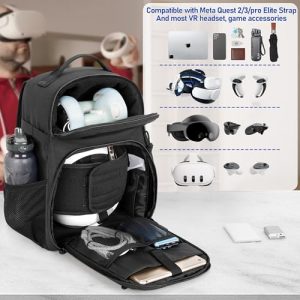 Storage Bag with Accessories Pockets for Controllers