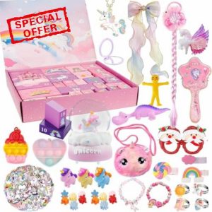 Unicorn 2024 Advent Calendar for Girls - 24 Days of Xmas Surprises with Unicorn Themed Accessories and Gifts - Unique Christmas Countdown Gift