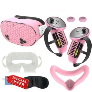 Silicone Cover Set Compatible with for Meta Quest 3S Accessories