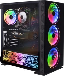 Veno Scorp Gaming PC AMD Ryzen 5 5500 Processor Nvidia RTX 4060 8GB Graphics Card - 16GB 3200MHz Ram - 1TB NVMe SSD - 550W PSU - Windows 11 - WiFi - Neonzilla 4