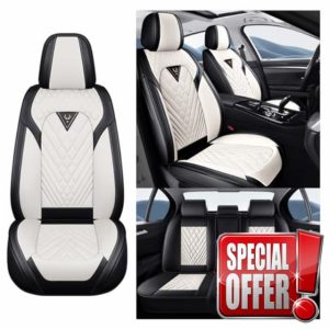 NOBQUA Car Seat Covers Premium Waterproof Leather Cushion