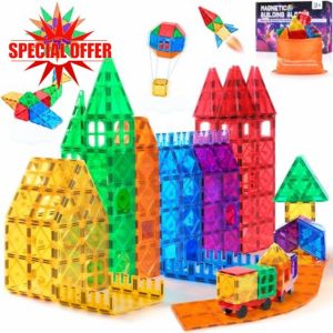 Sotor Magnetic Building Blocks Magnetic Tiles STEM Toy Set 85PC- 3D Magnetic Construction Kit Educational Toy for 3+ Year Old Boys and Girls Christmas Birthday Gifts