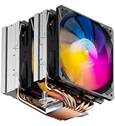 upHere gaming High Performance CPU Air Cooler, 6 Heat Pipes CPU Cooler, Dual 120mm PWM Fan PC Coo...