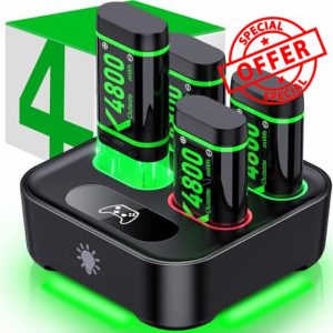 HEYLICOOL 4x4800mWh Rechargeable Battery Pack for Xbox One/Xbox Series X|S Controller