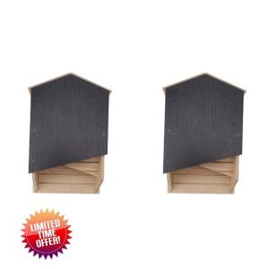 2 Pcs Bat House Kit Double